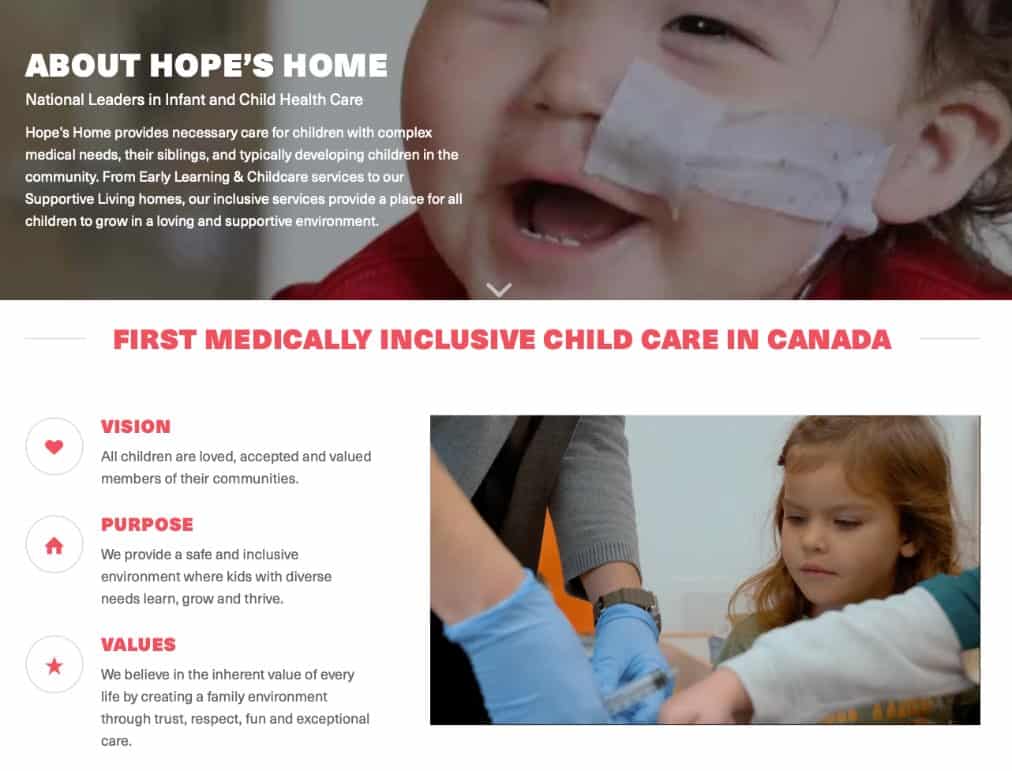 Hope's Home Website Homepage